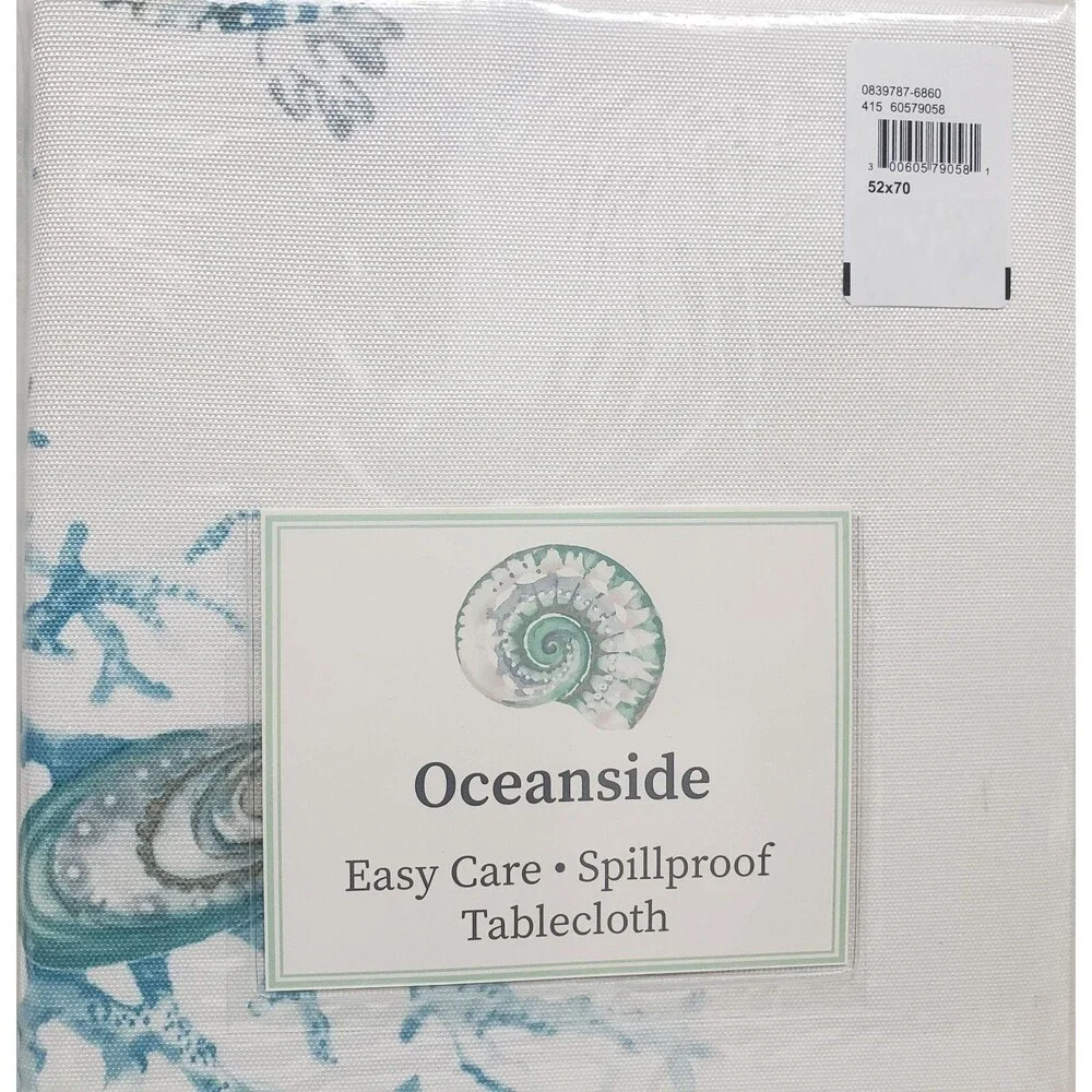 Printed Spillproof Fabric Tablecloth,52x70